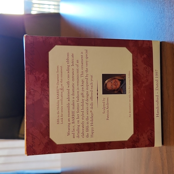 Hallmark Holiday Barbie ornament 1997, in box. - Picture 2 of 5